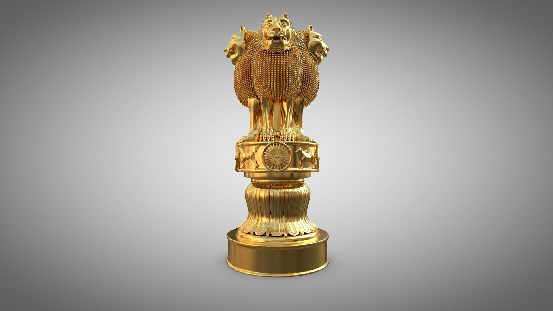 1920x1080 3D asset Ashoka Stambha, Desktop