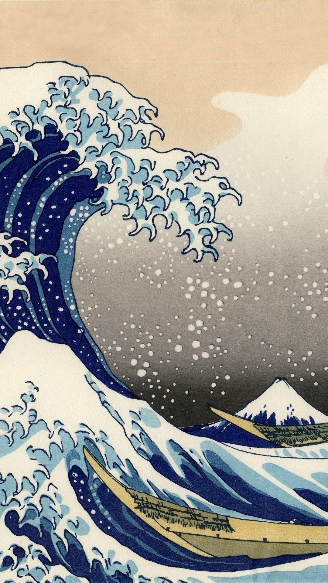 1080x1920 Great Wave Off Kanagawa.com, Phone