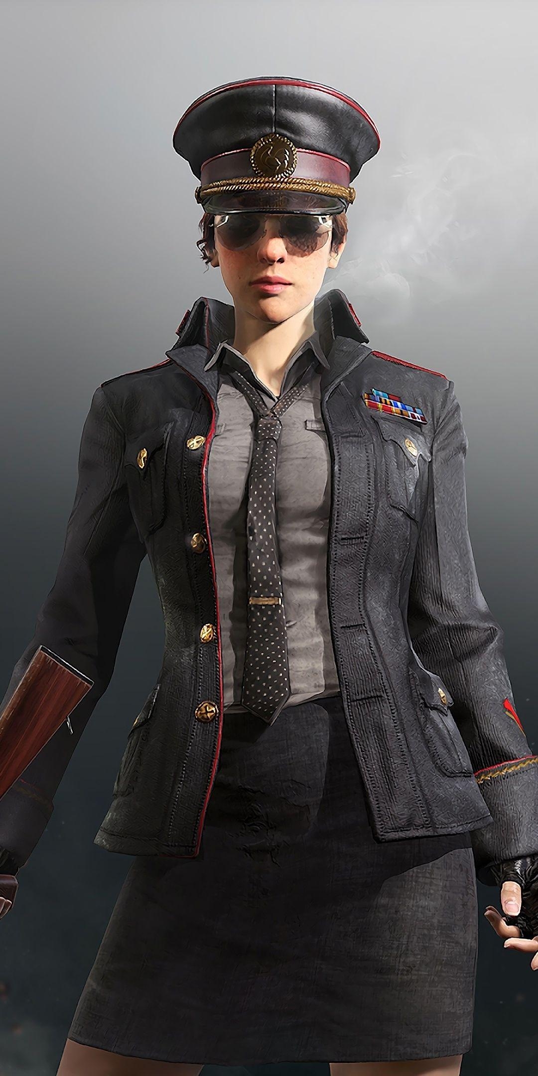 1080x2160 PUBG, police skin, character, video game,, Phone