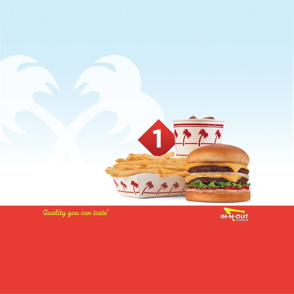 1030x1030 Download Wallpaper Crossed Palms N Out Burger, Phone