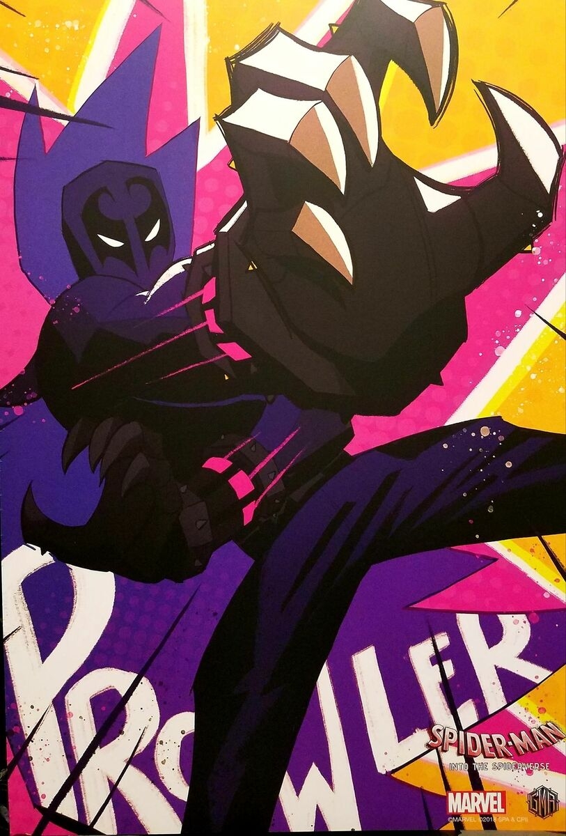 820x1200 Spider Verse Prowler 11x16 Art Print Poster Miles Morales Spider Man, Marvel Co, Phone