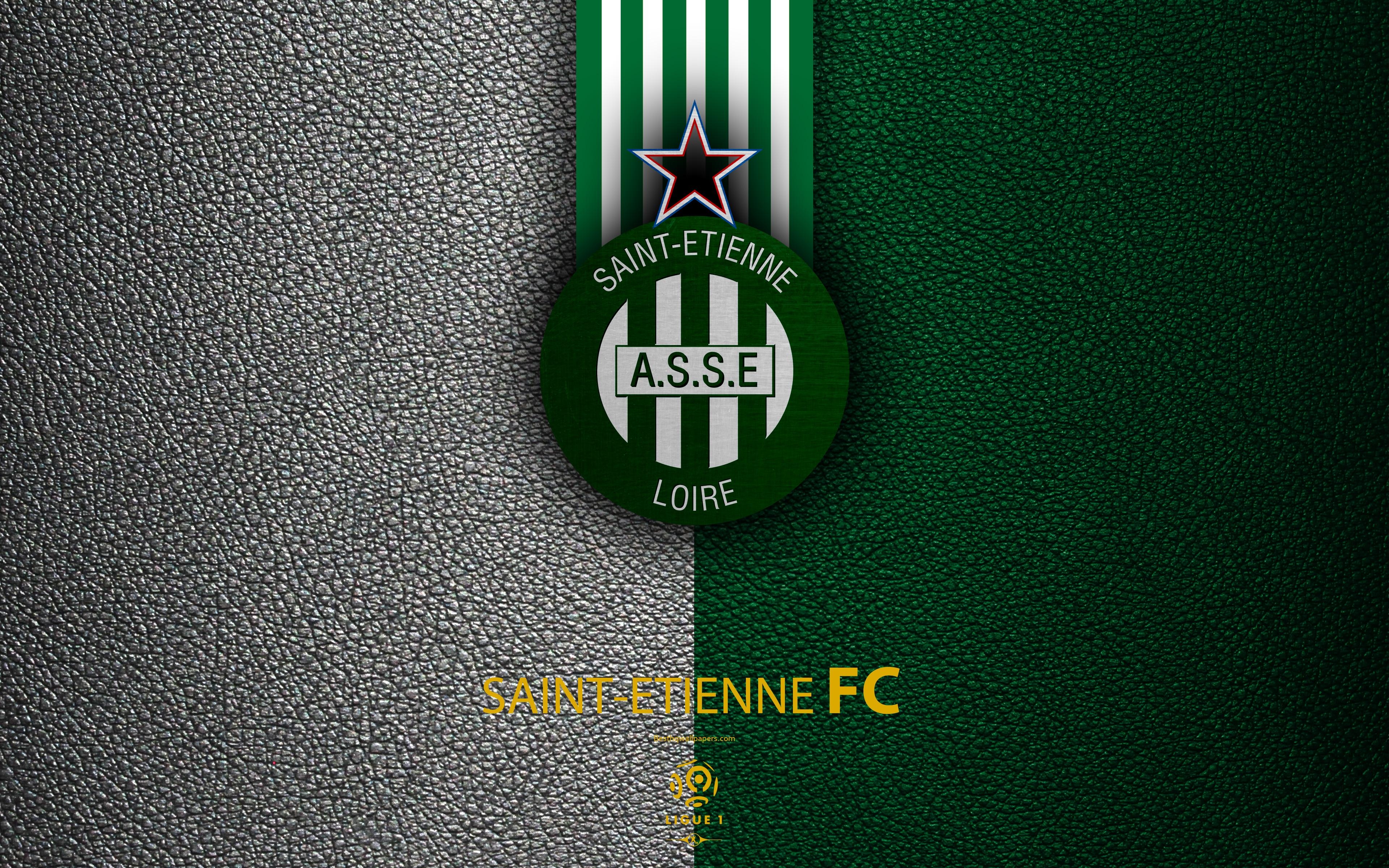 3840x2400 Download Wallpaper AS Saint Etienne, FC, 4K, French Football Club, Desktop