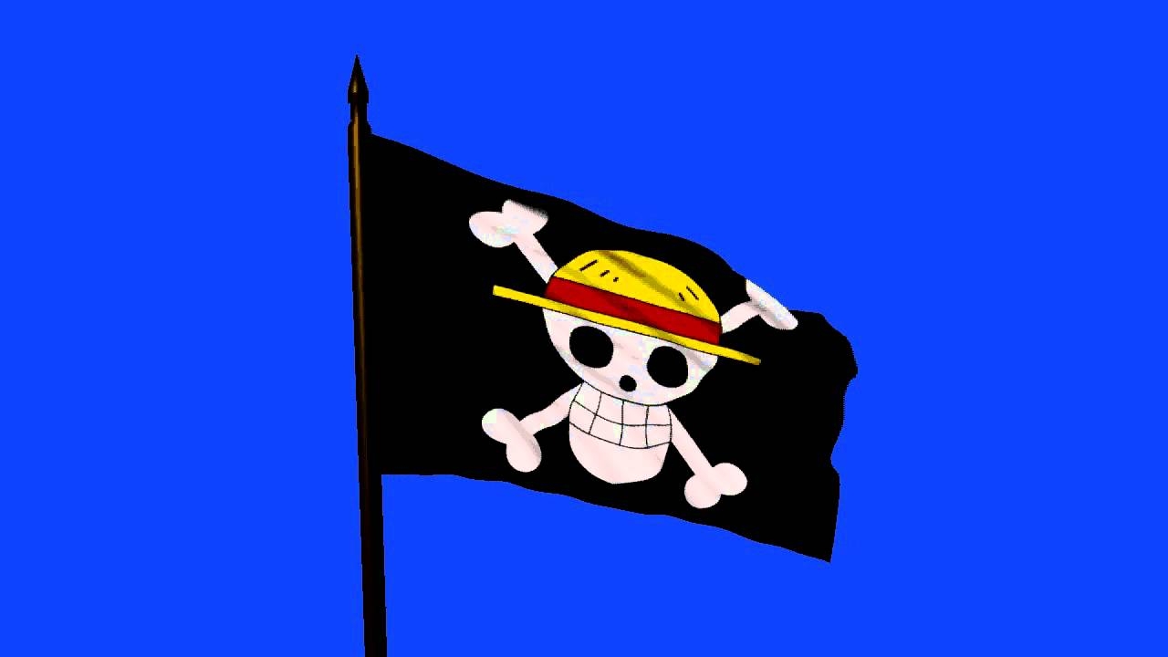 1280x720 Straw Hat pirate flag animation, Desktop