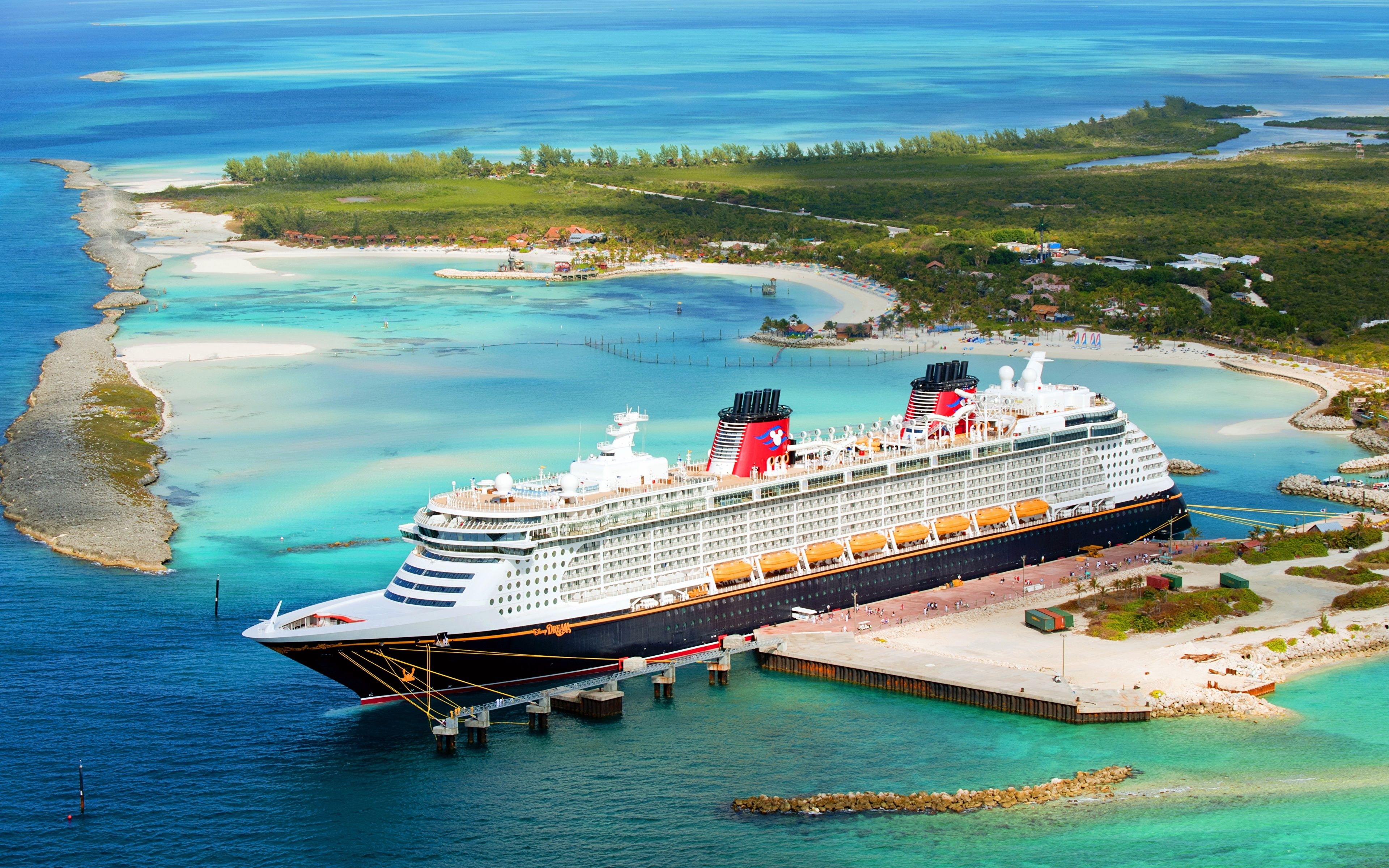 3840x2400 image Cruise liner Disney Cruise Line ship, Desktop