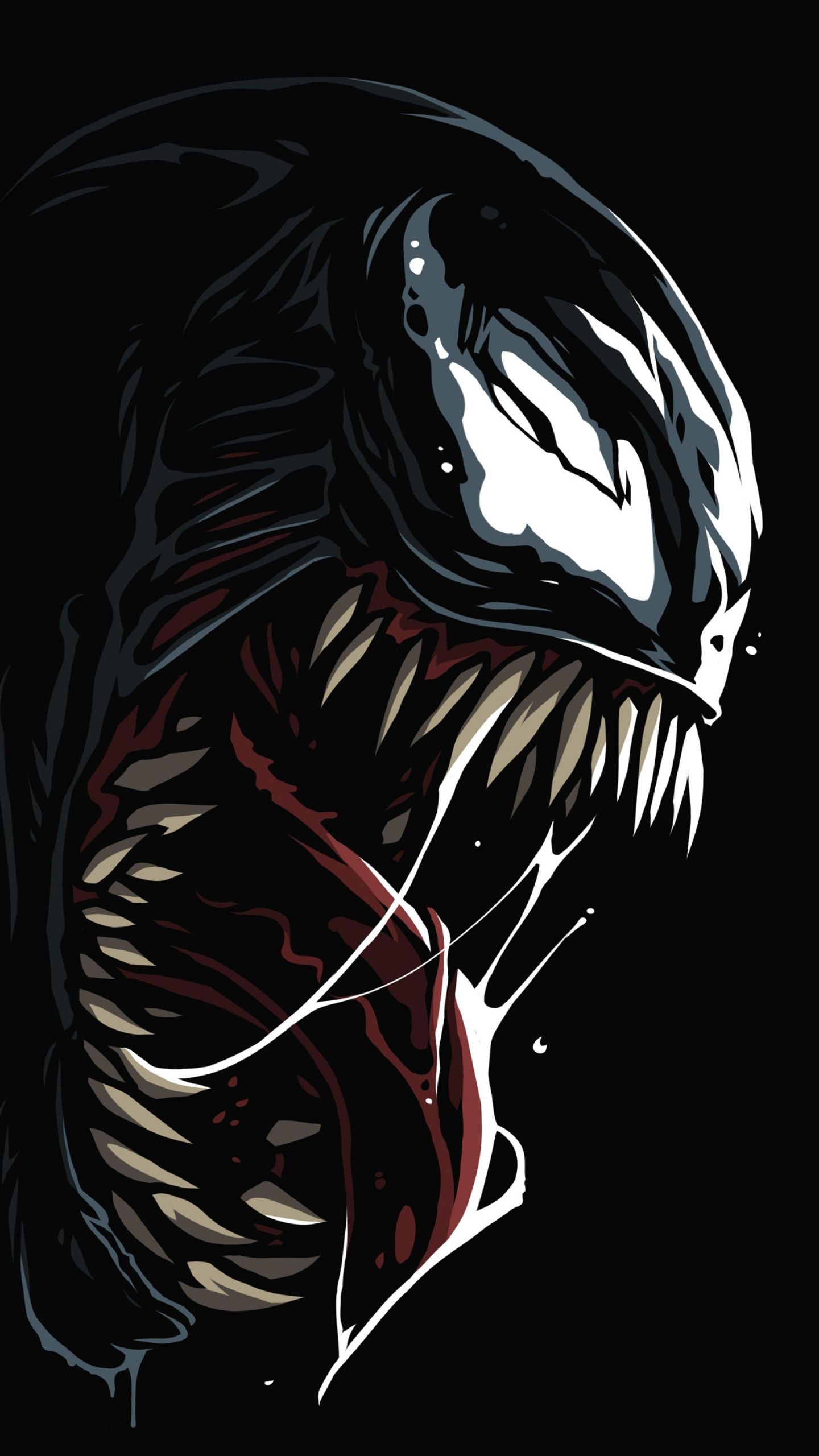 1440x2560 iPhone Venom Wallpaper 4k, Phone