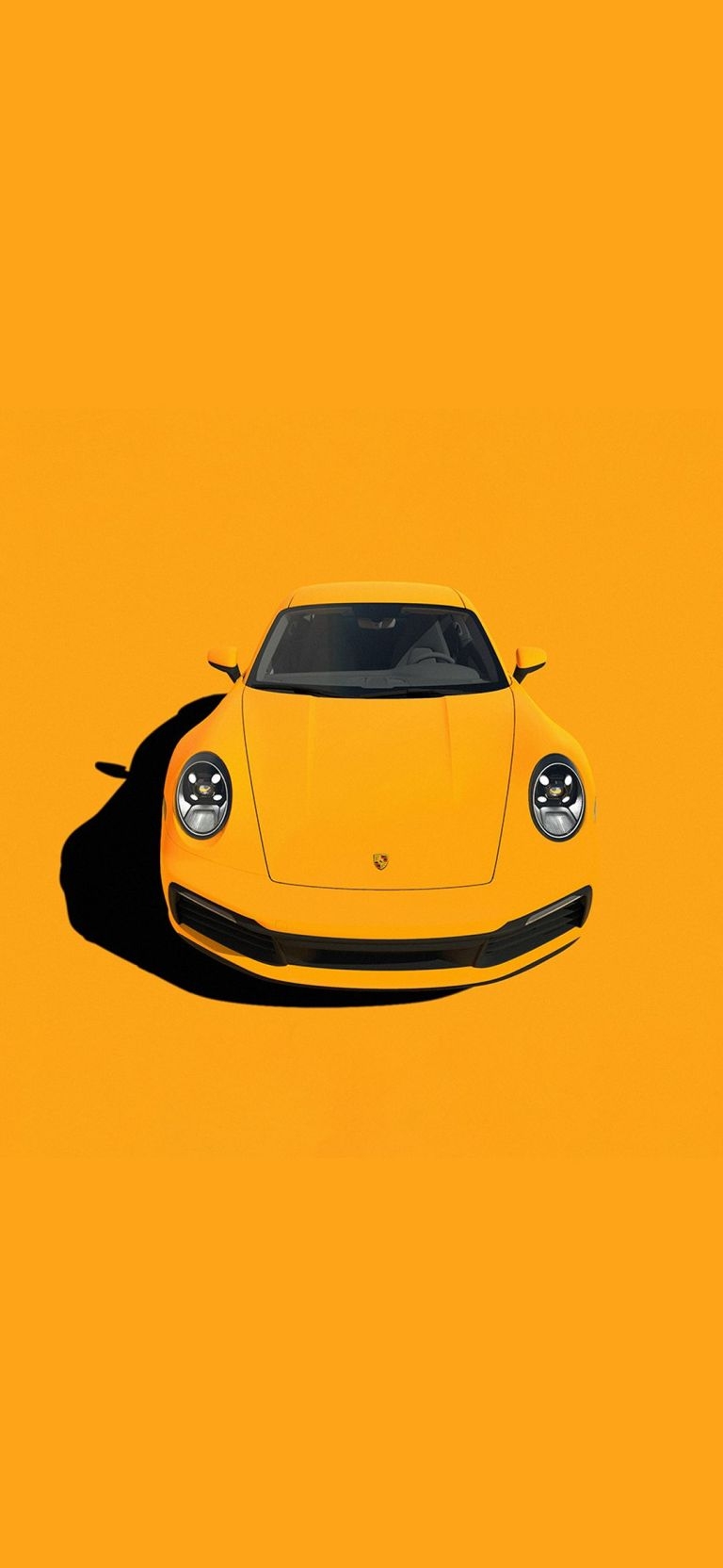 770x1670 Porsche 911 Yellow 4K Wallpaper Download for iPhone, Phone