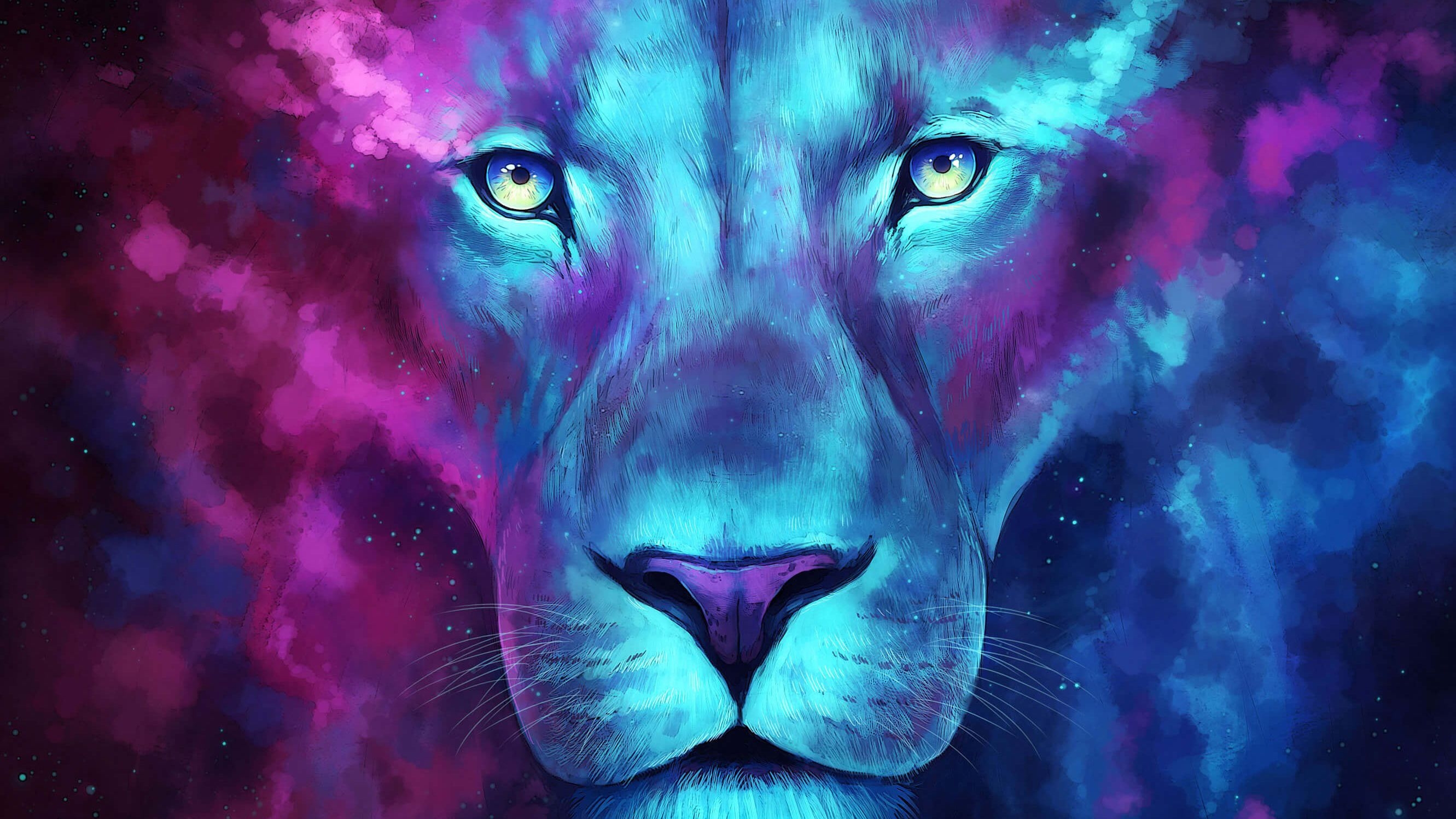 2670x1500 Tiger Colorful Art Samsung Galaxy S S7 , Google Pixel XL, Desktop