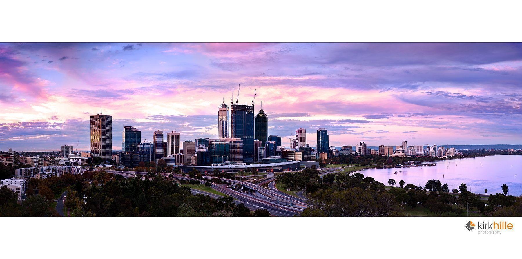 1800x900 Perth Skyline, Dual Screen