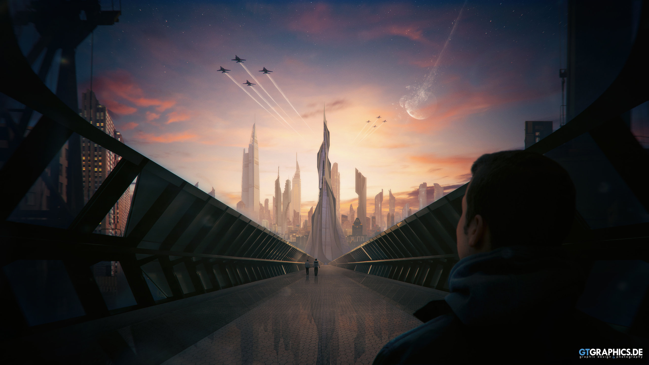 2560x1440 Wallpaper 4k Futuristic City Concept Wallpaper, Desktop
