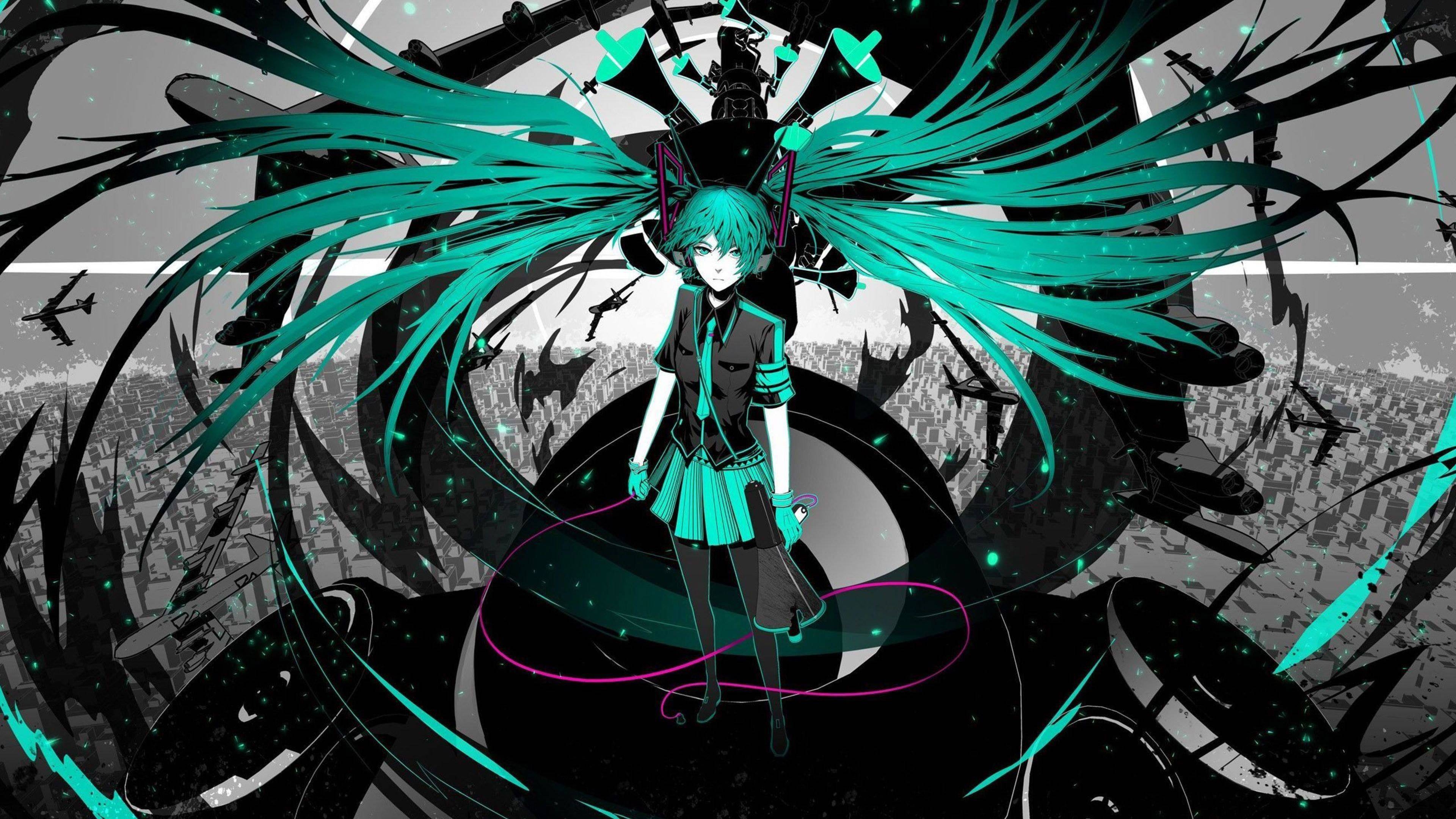 3840x2160 Hatsune Miku Vocaloid Wallpaper Wide or HD, Desktop