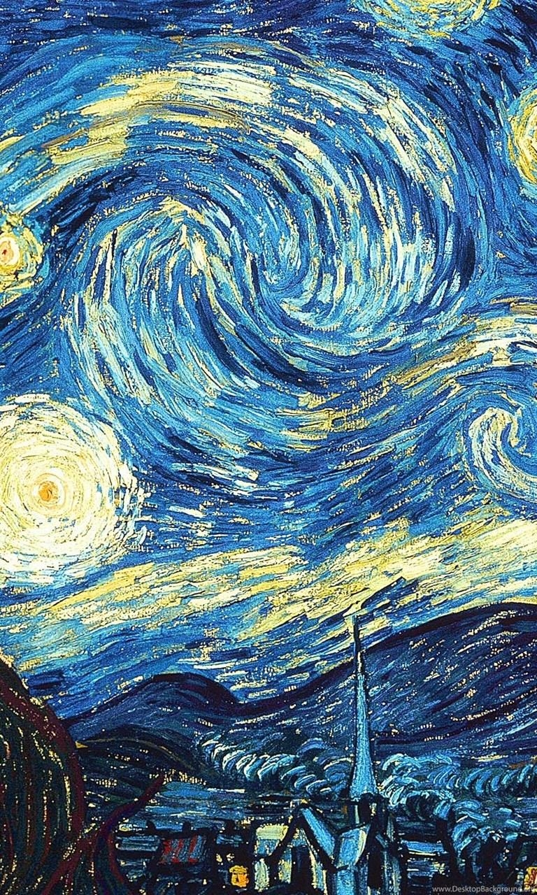 770x1280 Wallpaper Full HD Van Gogh Starry Night 2560x1600 Desktop, Phone