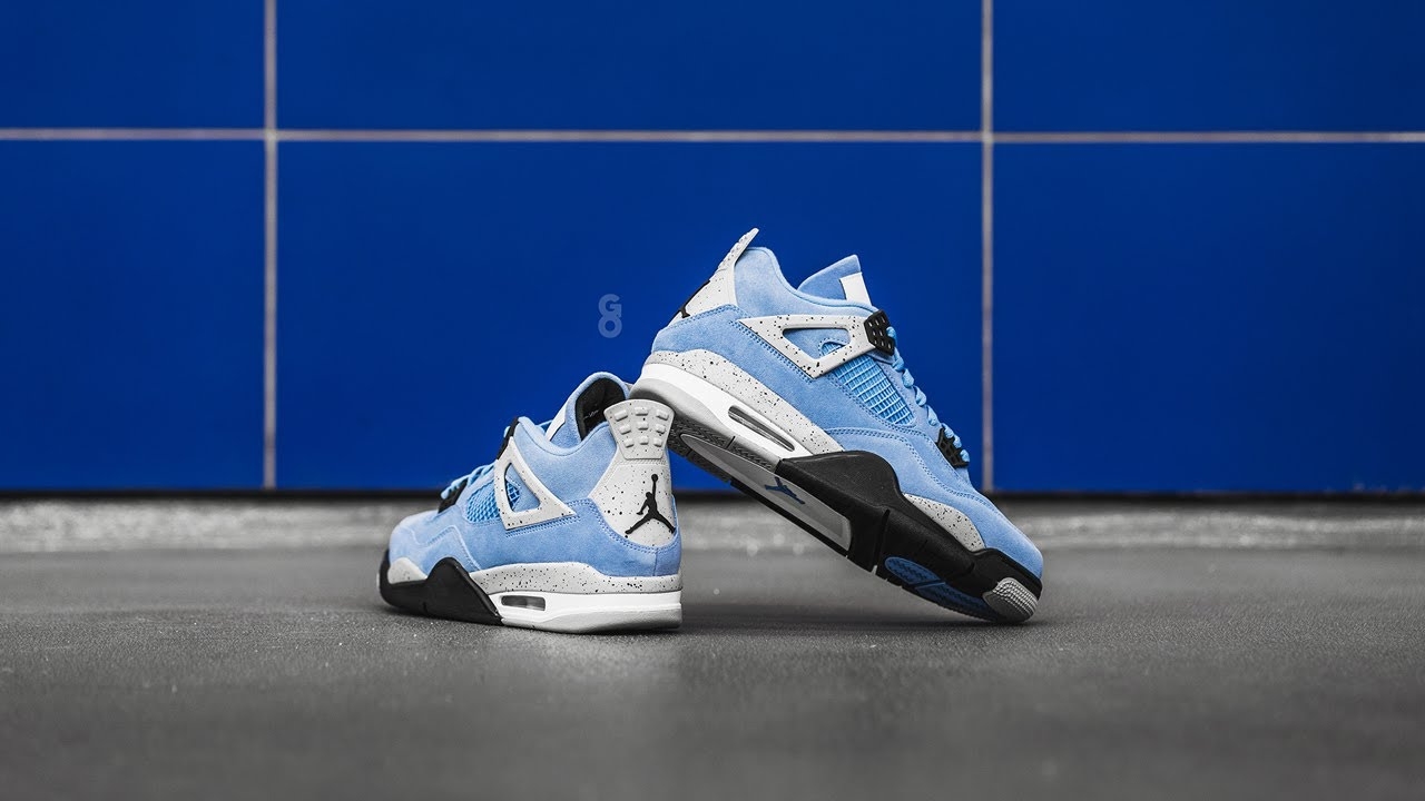 1280x720 Air Jordan 4 Retro University Blue: Review & On Feet, Desktop