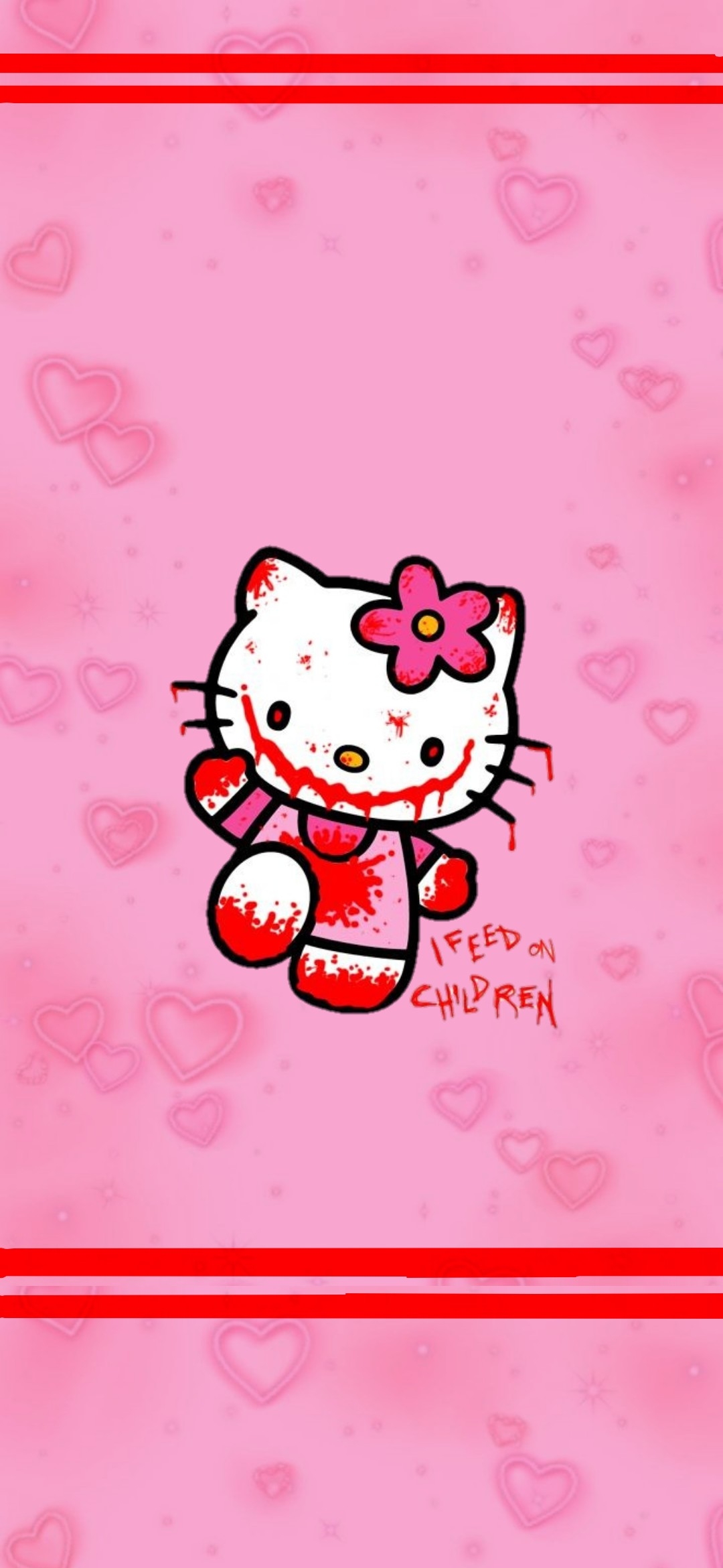 1080x2340 Halloween Hello Kitty phone wallpaper, Phone