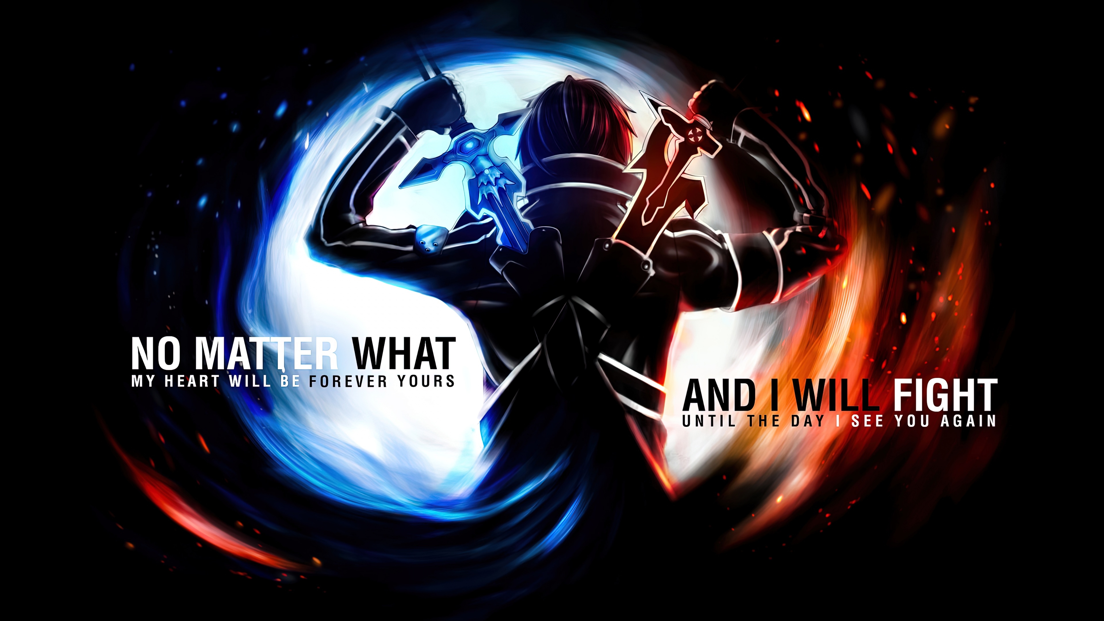 3840x2160 Sword Art Online Wallpaper 4K, SAO, SAO Quotes, quotes, 5K, Desktop