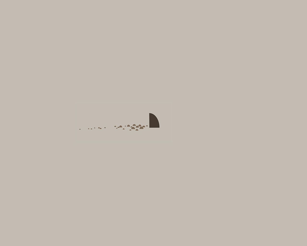 1280x1030 wallpaper for desktop, laptop. minimal simple shark sea illust art cute, Desktop