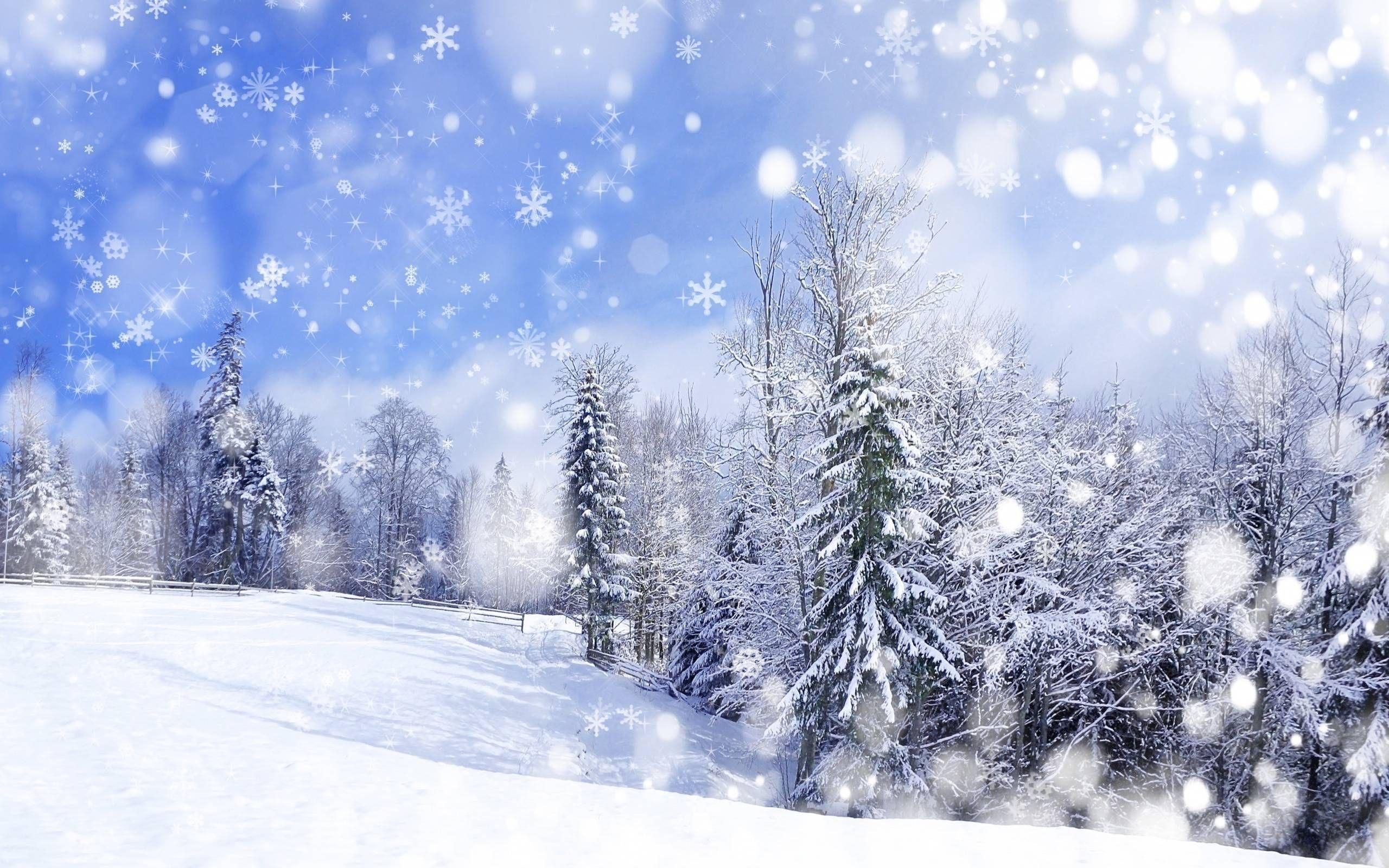 2560x1600 Snow Scenery Anime Wallpaper Free Snow Scenery Anime Background, Desktop