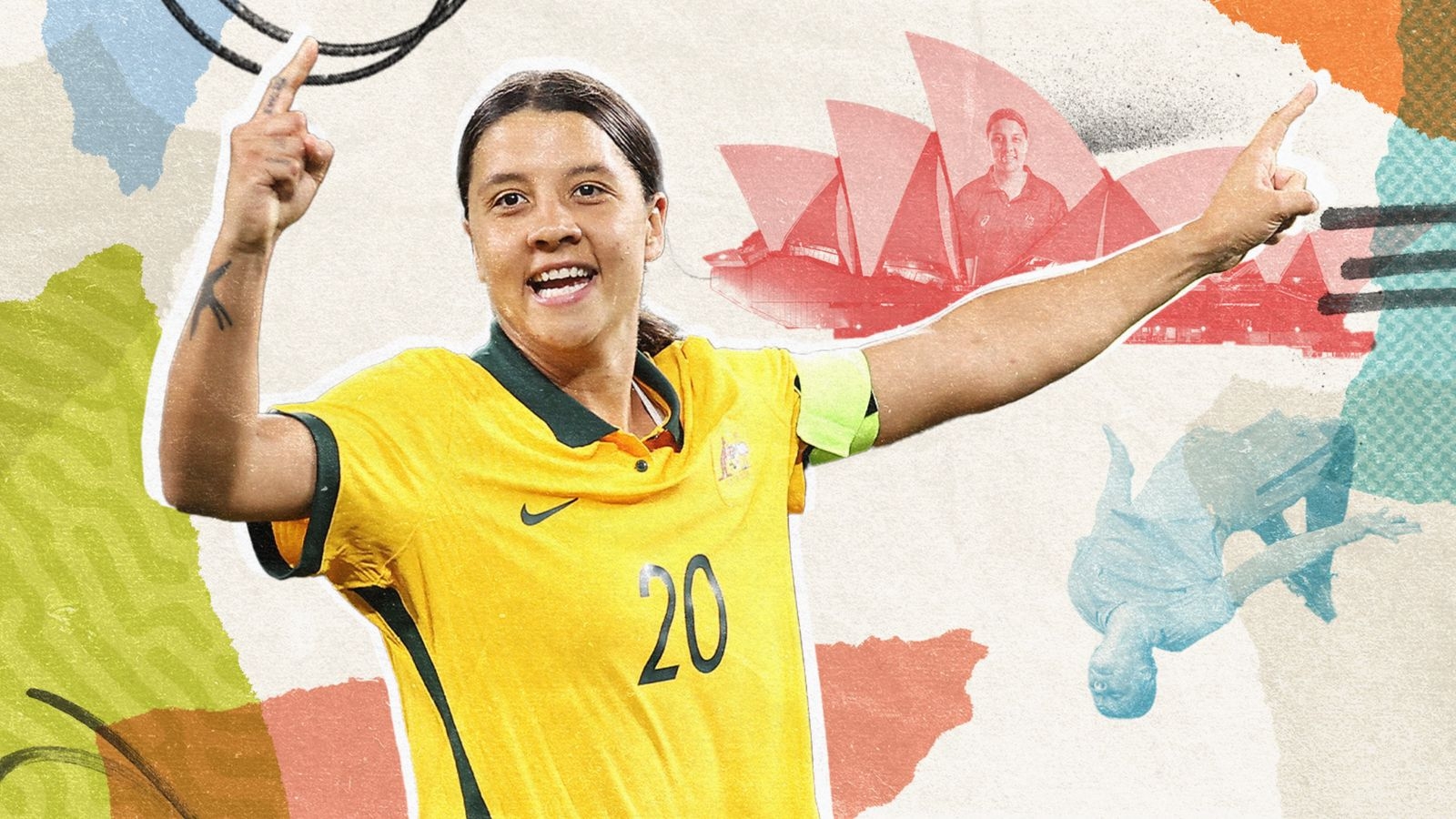 1600x900 Sam Kerr: the superstar carrying Australia's hopes on her shoulders, Desktop