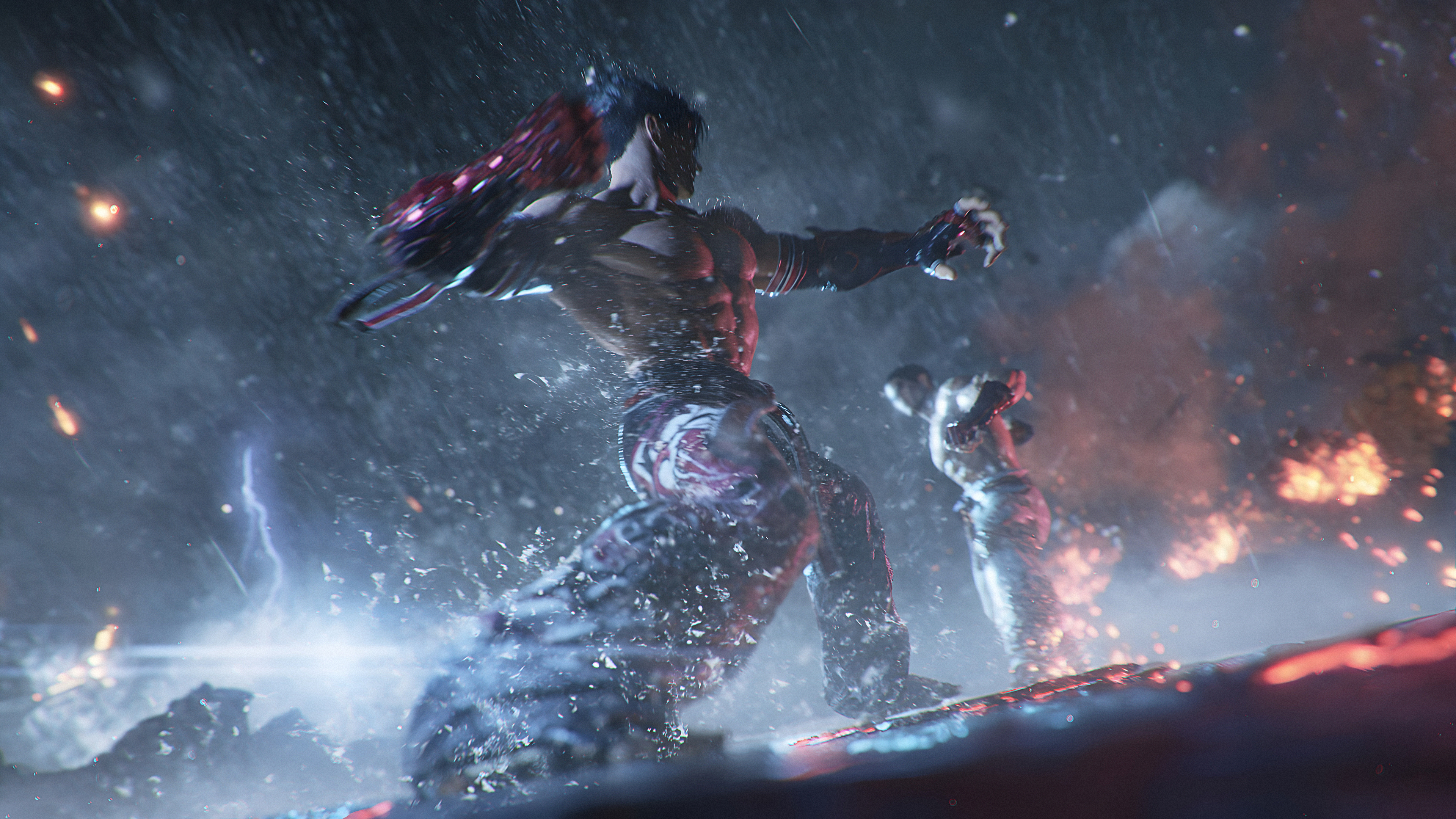 3840x2160 Wallpaper, Tekken bandai, BANDAI NAMCO Entertainment, 4k, Jin Kazama, Kazuya Mishima, video games, fighting, video game boys, video game characters, Desktop