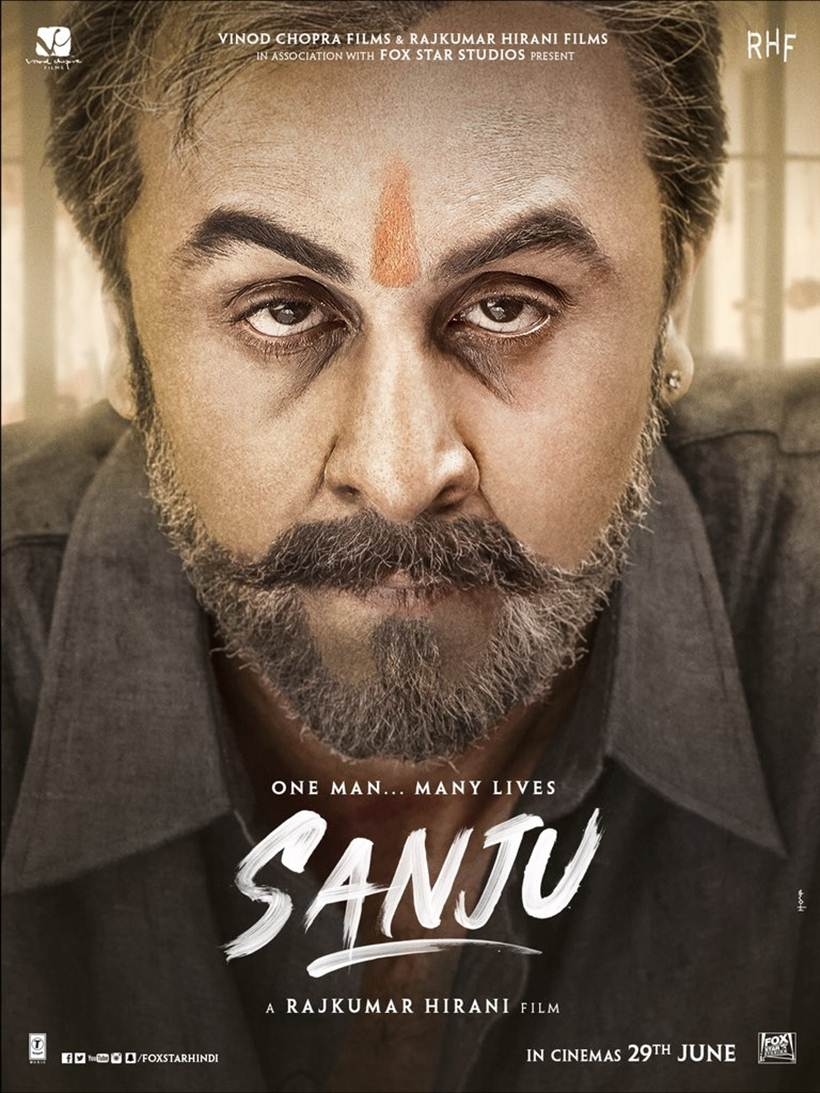 820x1100 Sanju posters: Ranbir Kapoor is Sanjay Dutt's doppelganger, Phone