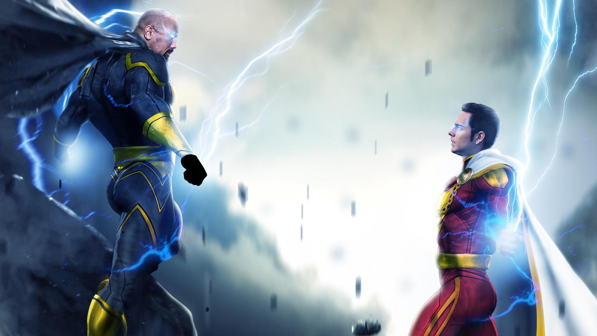 1920x1080 Black Adam And Shazam, HD Superheroes, 4k Wallpaper, Image, Desktop