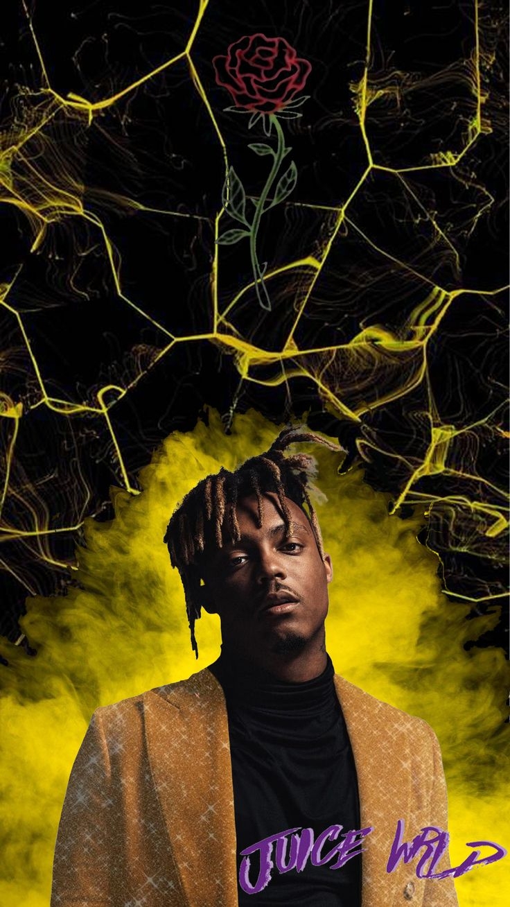 740x1310 Juice Wrld Wallpaper. Juice rapper, Yellow aesthetic, iPhone wallpaper rap, Phone