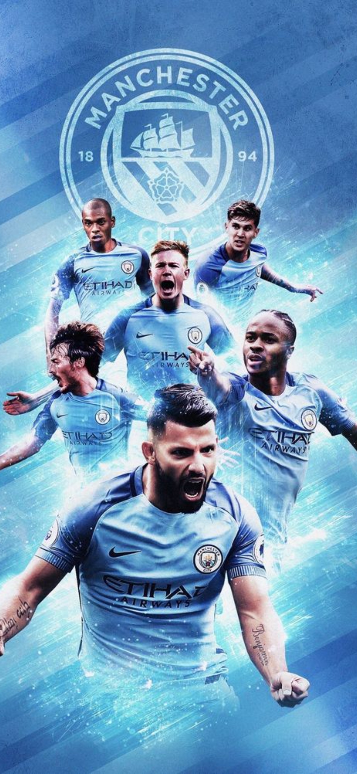 1180x2560 Best Manchester City FC iPhone, Phone