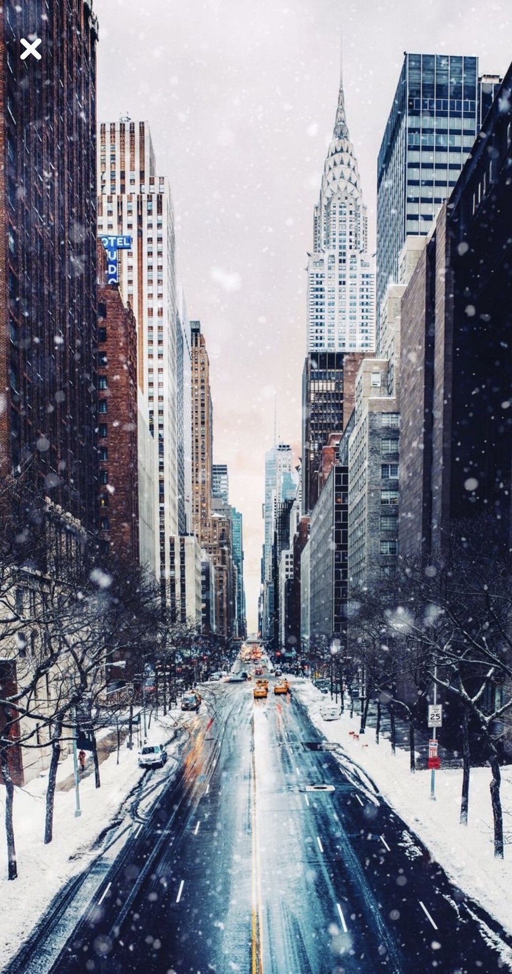 1050x1990 Nyc Winter iPhone Wallpaper, Phone