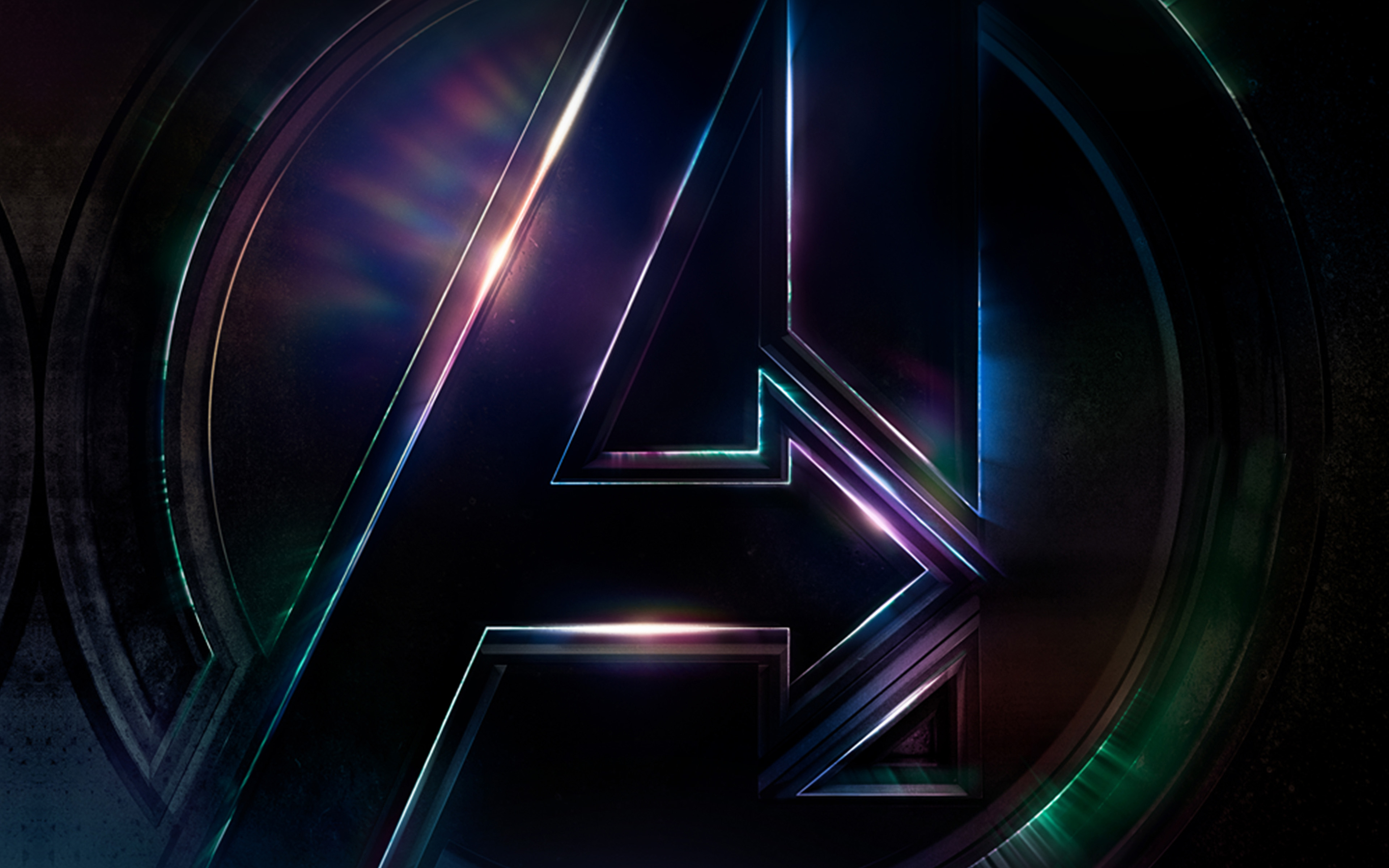 3840x2400 Avengers Logo Dark Film Art Illustration Marvel Wallpaper, Desktop