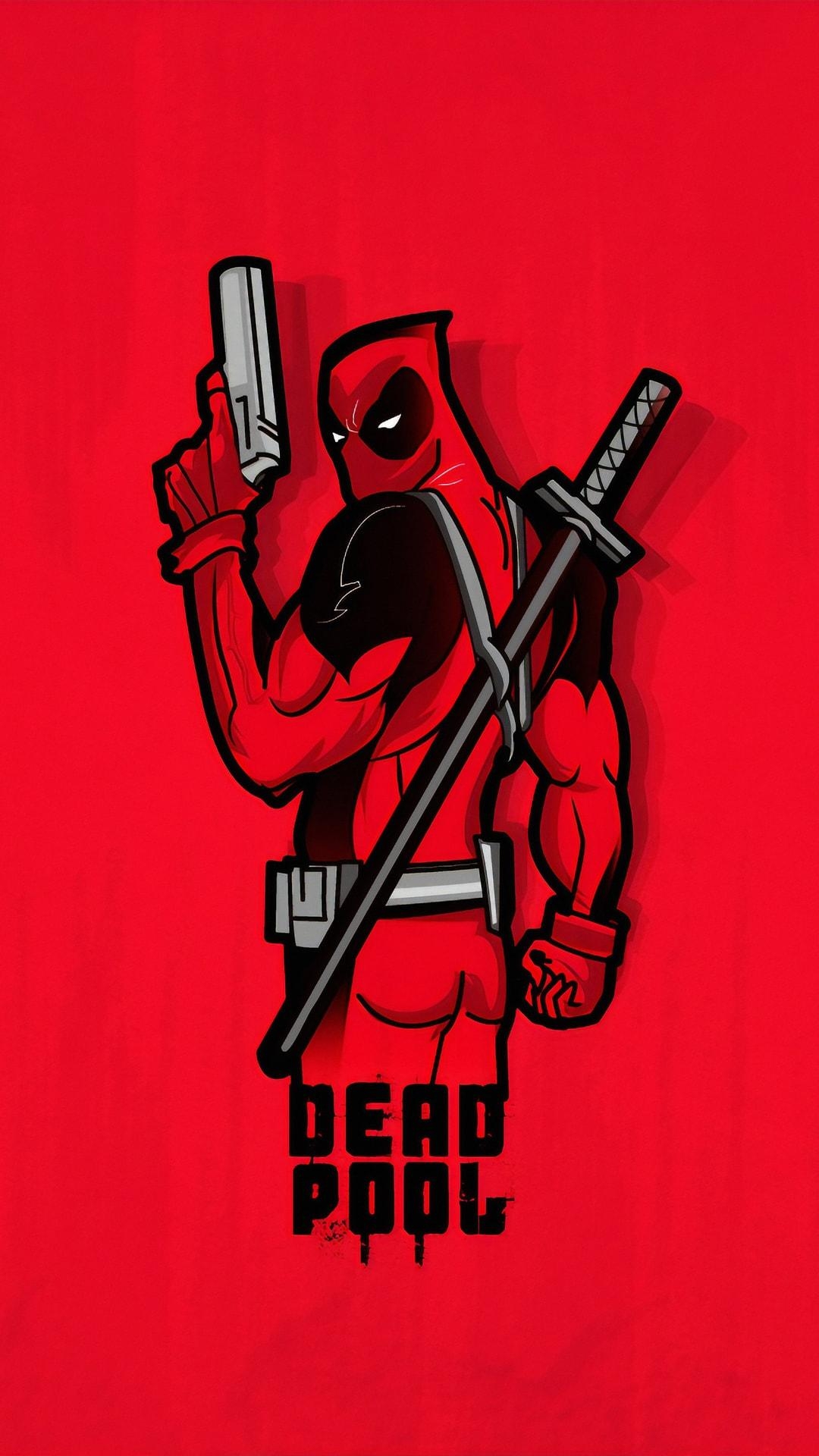 1080x1920 Deadpool 4k Minimal htc one wallpaper, free and easy to download, Phone