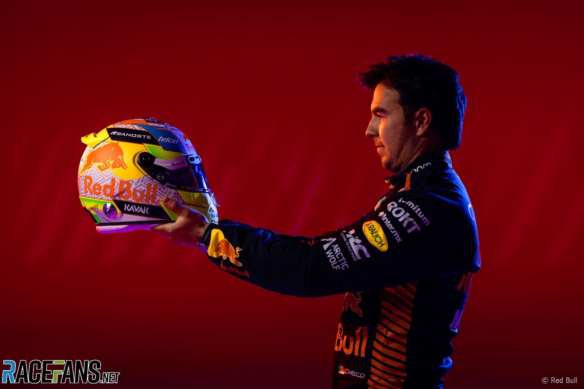 1920x1280 Sergio Perez, Red Bull RB19 livery launch, 2023 · RaceFans, Desktop