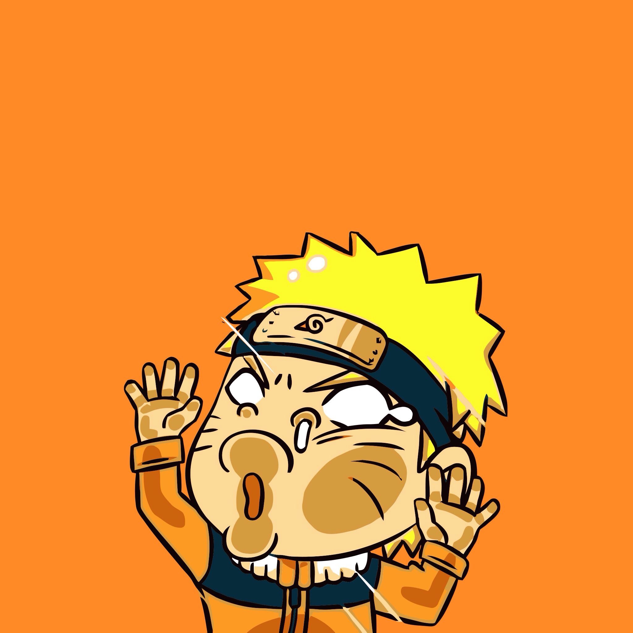 2050x2050 Naruto Funny Wallpaper, Phone