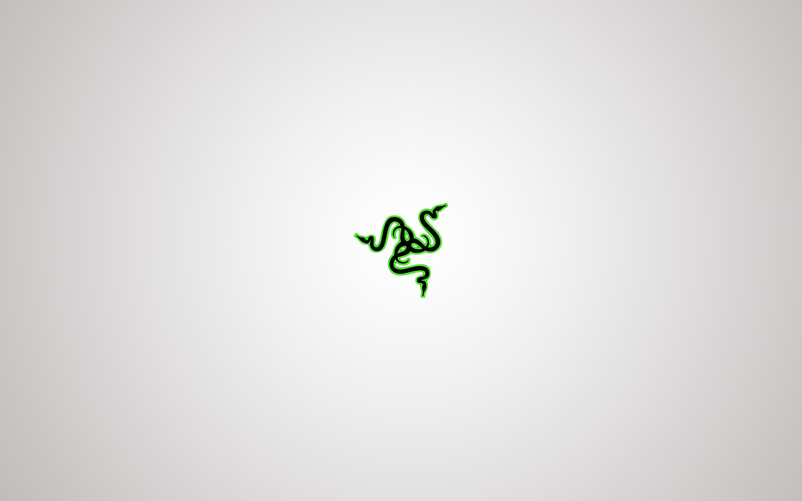 2560x1600 A simple light themed Razer wallpaper I made out out of available, Desktop