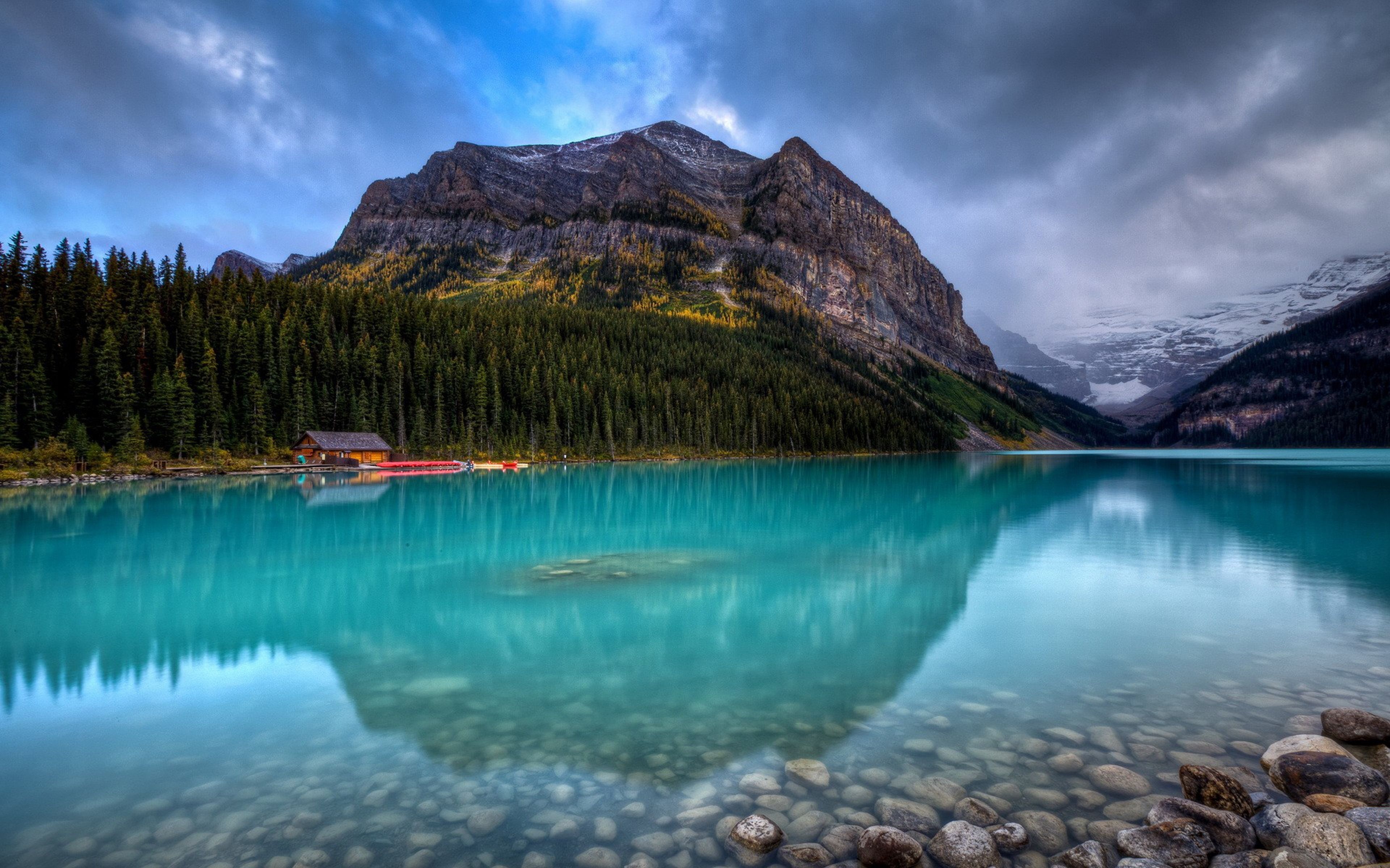 3840x2400 Lake Louise Banff National Park In Canada Wallpaper HD, Desktop