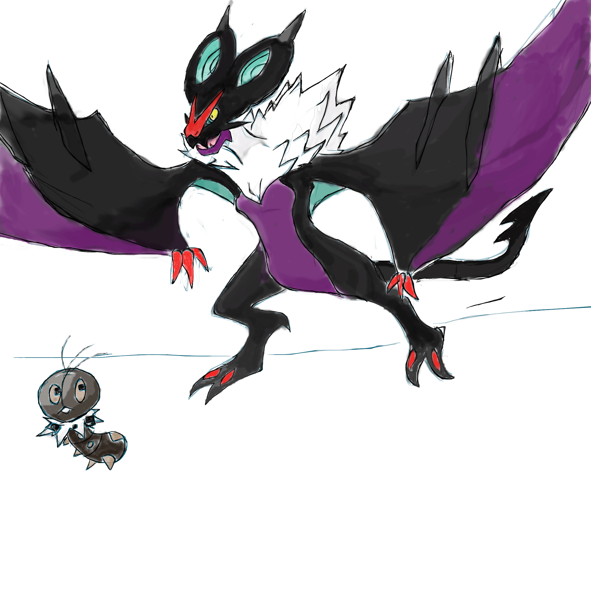 2000x2000 noivern and scatterbug, Phone