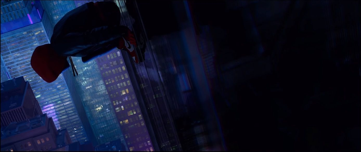 1390x590 Spider Man: Into The Spider Verse's “leap Of Faith” Scene: A Breakdown, Dual Screen