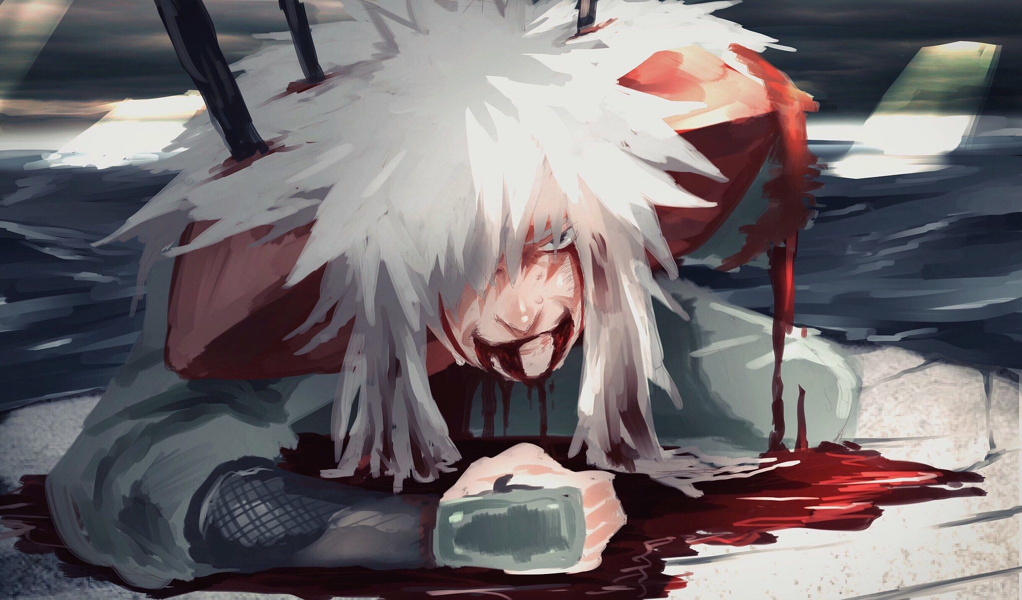 2050x1210 Wallpaper of Anime, Jiraiya, Die, Art, Naruto background & HD image, Desktop