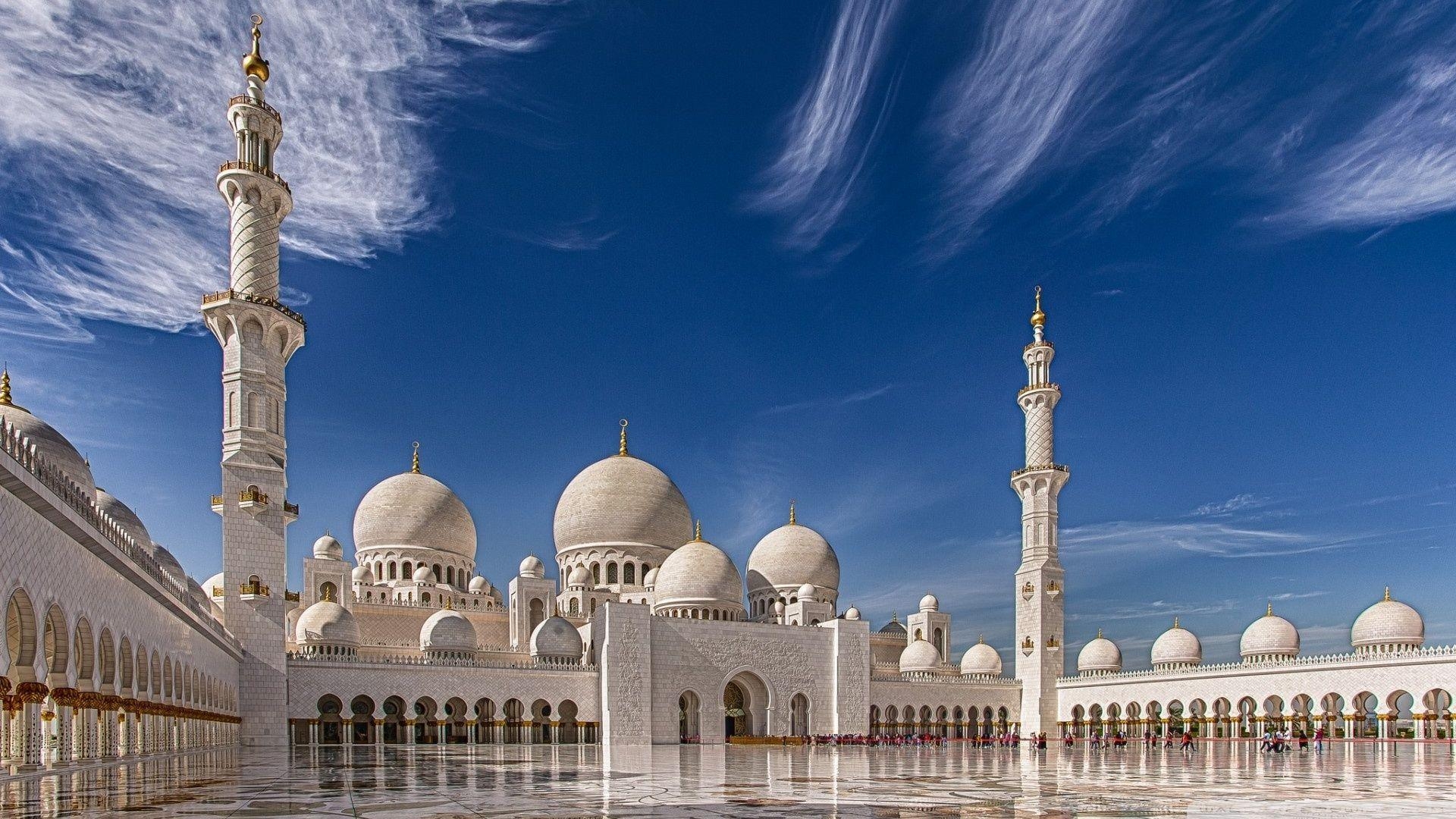 1920x1080 Sheikh Zayed Mosque in Abu Dhabi, United Arab Emirates HD desktop, Desktop