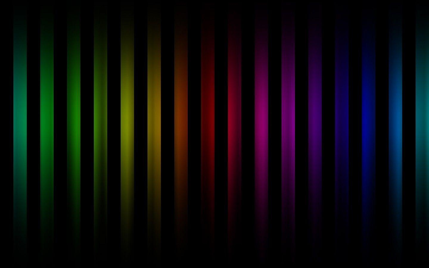 1440x900 Black Rainbow HD, Desktop