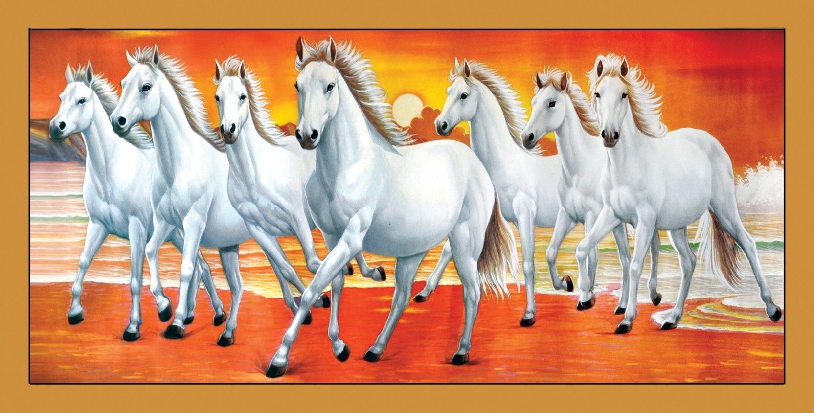 1670x850 Seven White Horses Running Wallpaper For Good Luck By Astrologer Bharat, Desktop