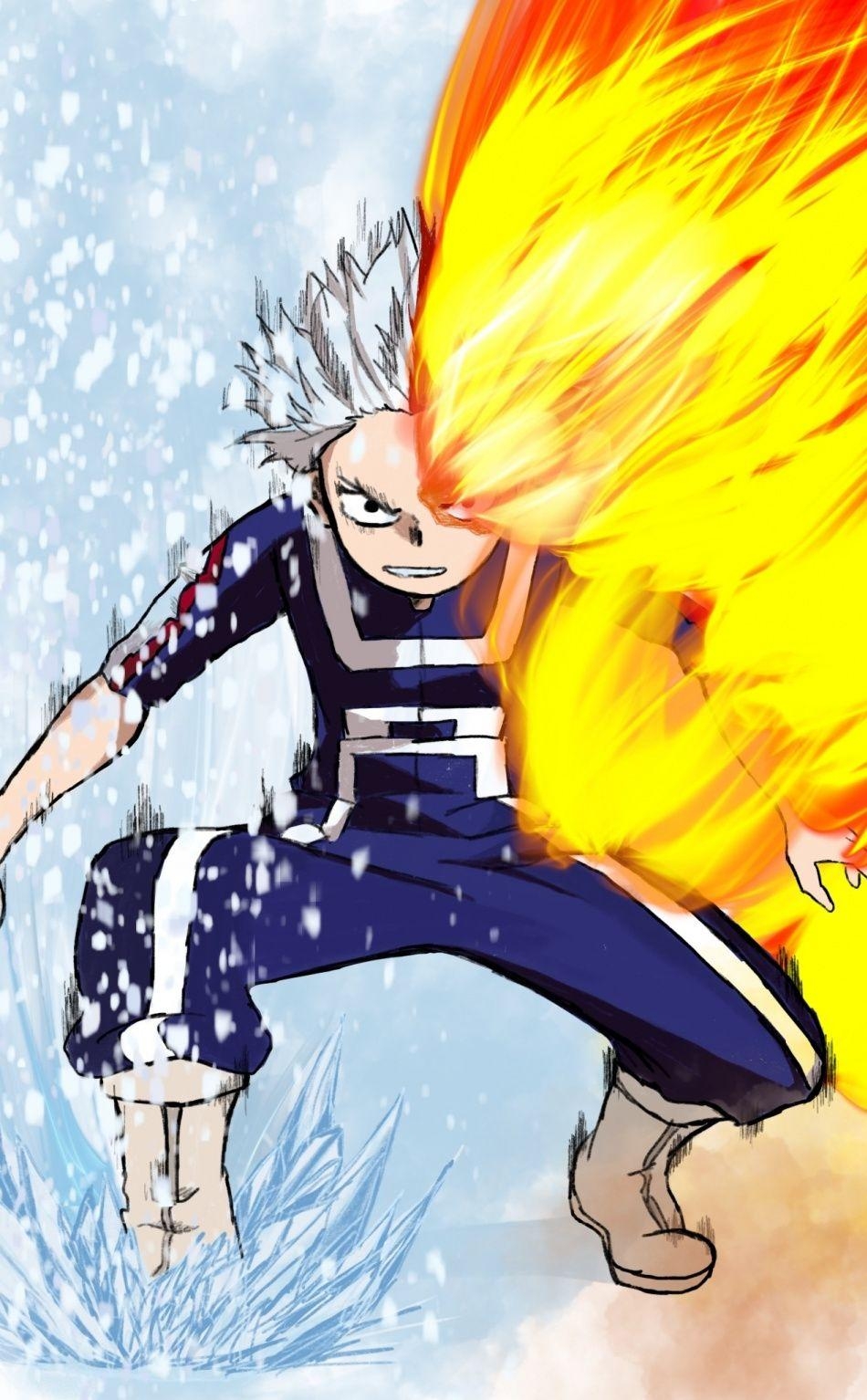 950x1540 Angry kid, anime boy, Shoto Todoroki,  wallpaper. Anime, Phone