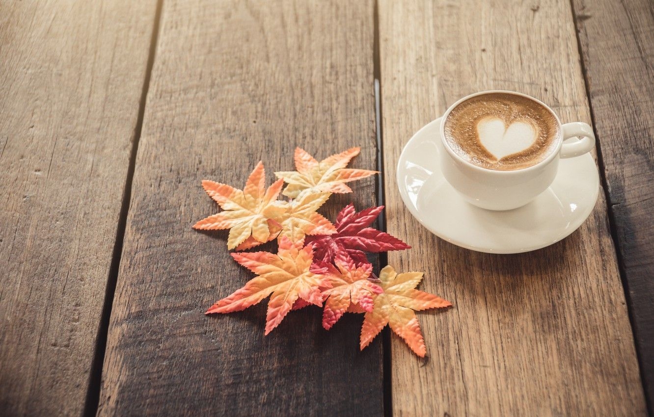 1340x850 Autumn Coffee Wallpaper Free Autumn Coffee Background, Desktop