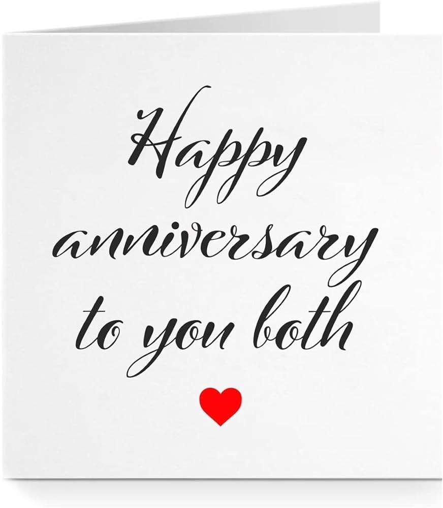 880x1000 Happy Anniversary To You Both Red Heart Love Wedding Anniversary Card Him Her Son Daughter Friend Mum Dad The Both Of You Anniversary Card A273, Phone