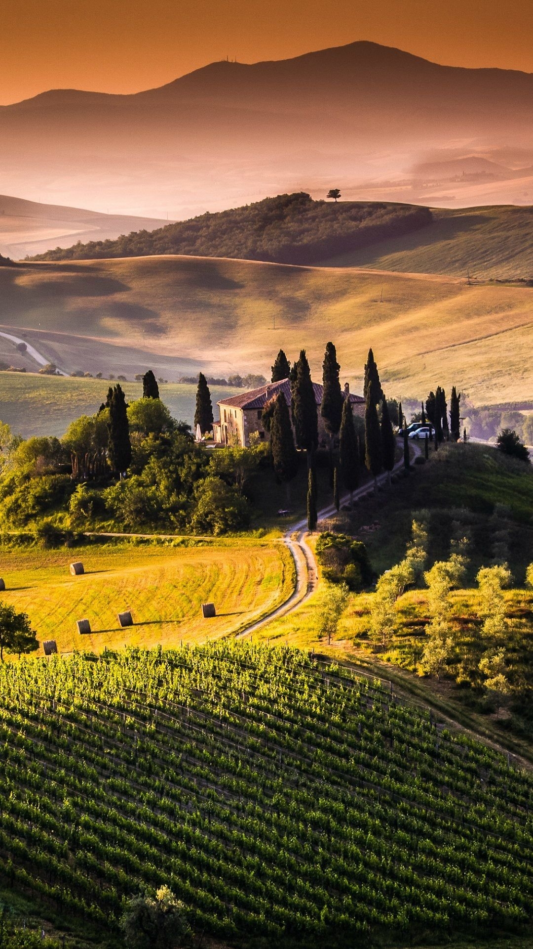 1080x1920 Tuscany Landscape HD HD Wallpaper For Mobile, Phone