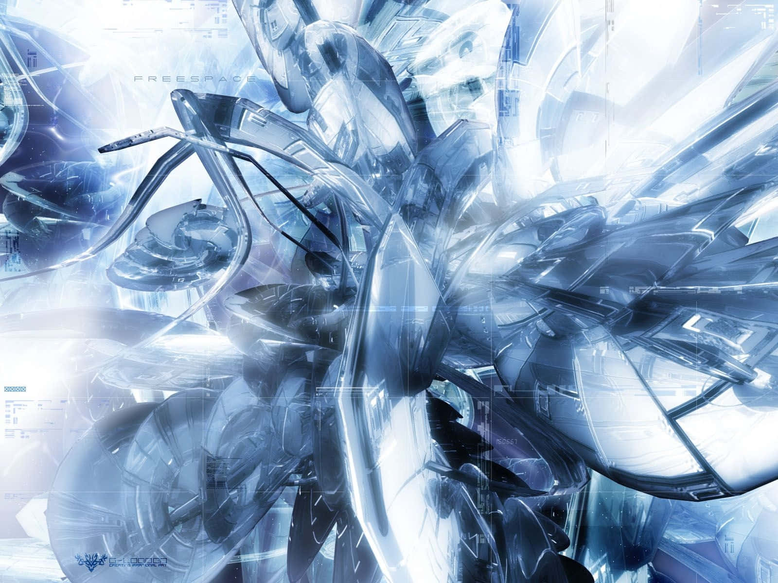 1600x1200 Download Blue Cybercore Futuristic, Desktop