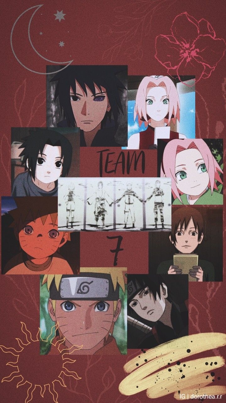 720x1280 Naruto Team 7 aesthetic wallpaper. Naruto teams, Anime wallpaper, Naruto wallpaper, Phone