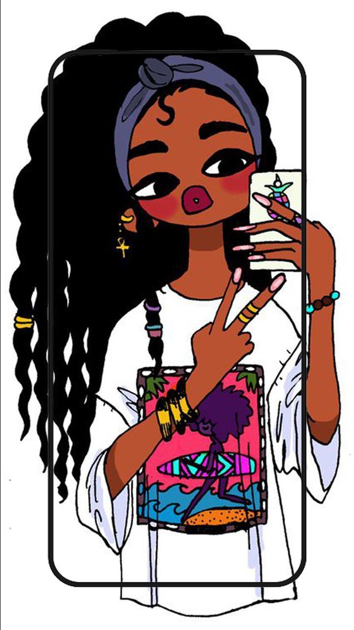 720x1280 African American Girl Lock Screen Black Girl Wallpaper iPhone, Phone