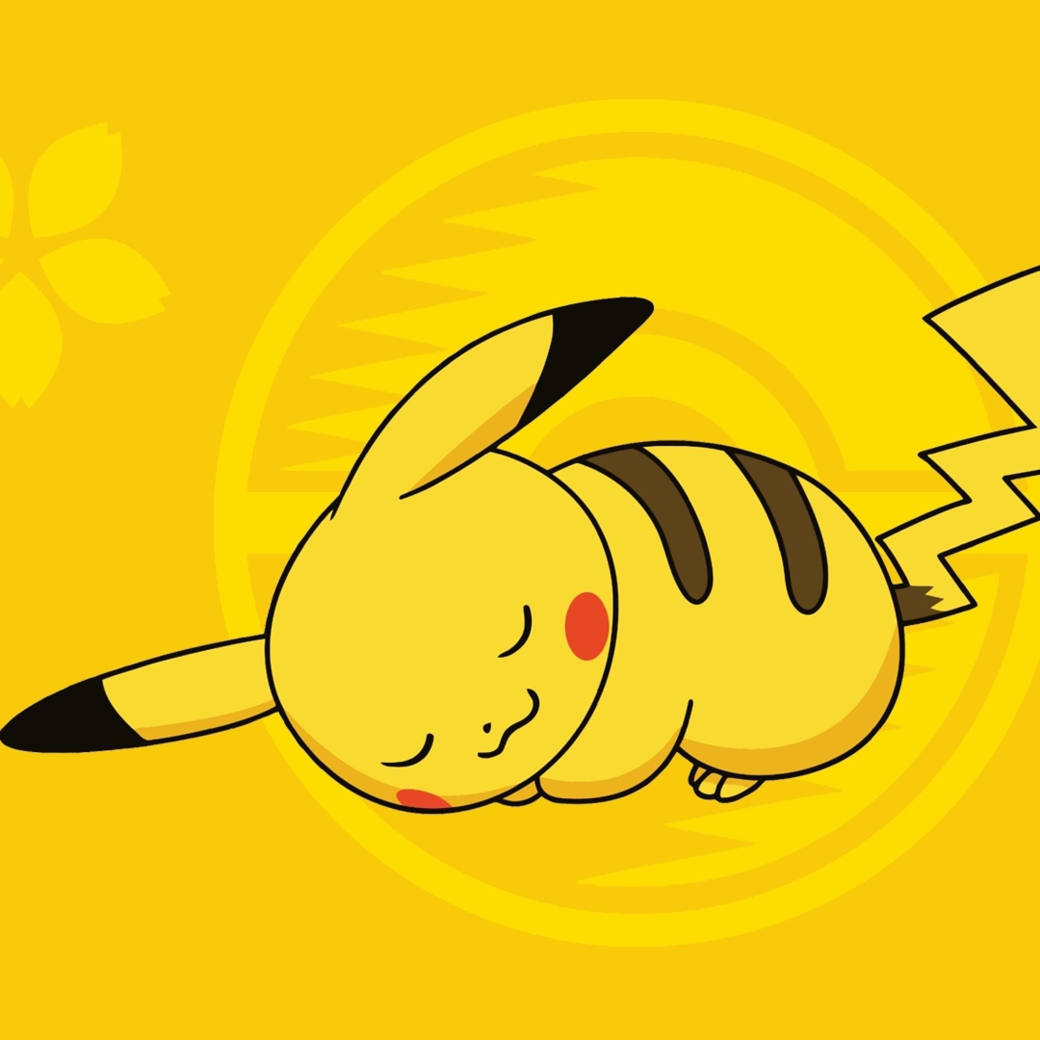 2050x2050 Sleepy Pikachu Tap To See More Cool Pokemon Mobile Pikachu Wallpaper & Background Download, Phone