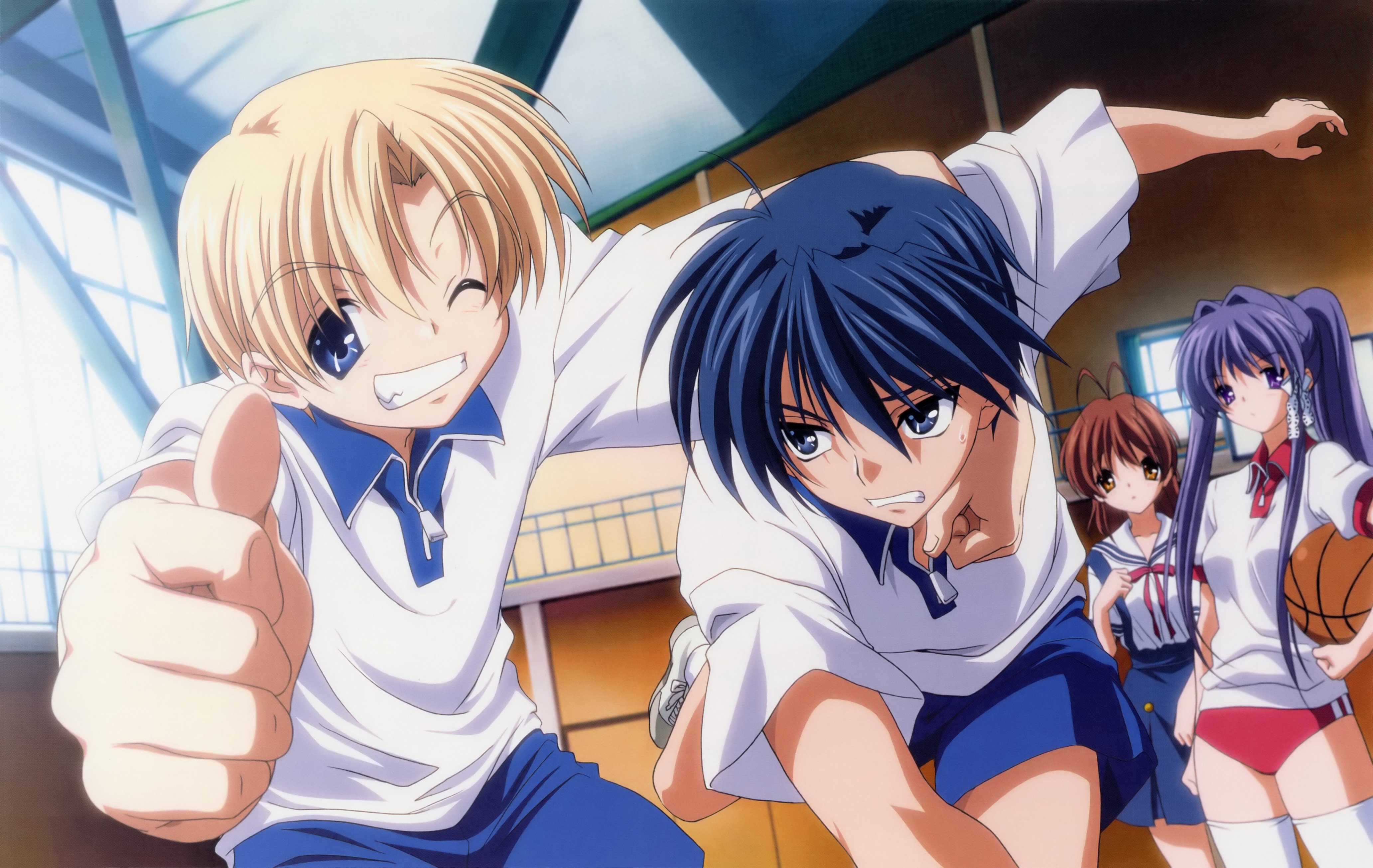 4130x2620 Clannad Okazaki Tomoya Sunohara Yohei wallpaperx2611, Desktop