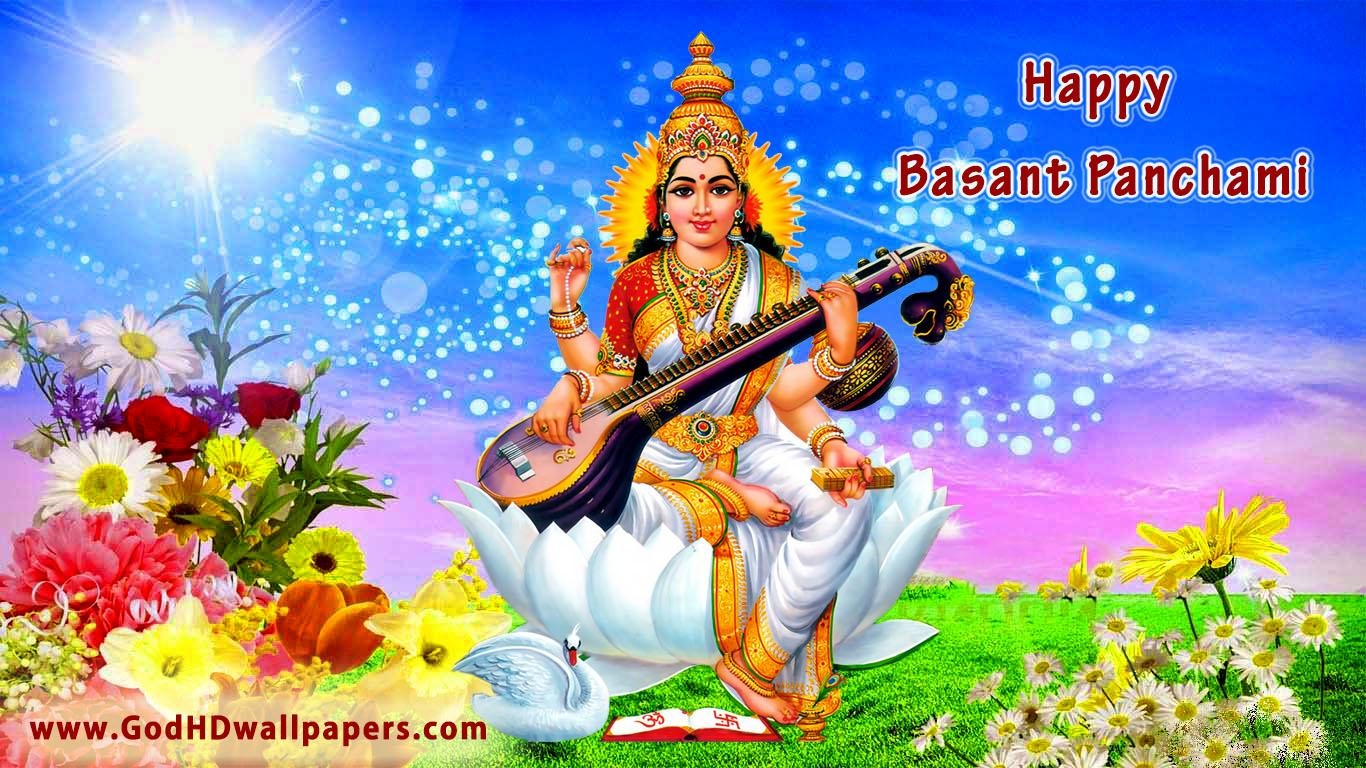 1370x770 Vasant Panchami HD 3D Wallpaper, Desktop