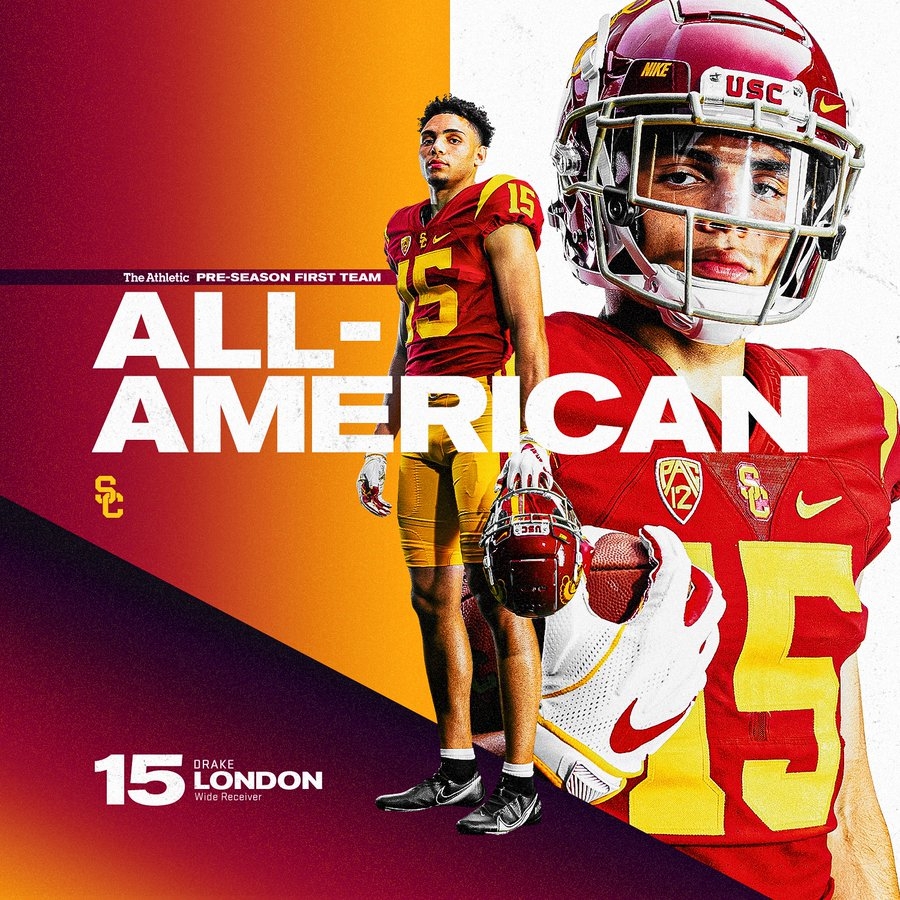 900x900 USC's Drake London Named Preseason Athletic First Team All American, Phone